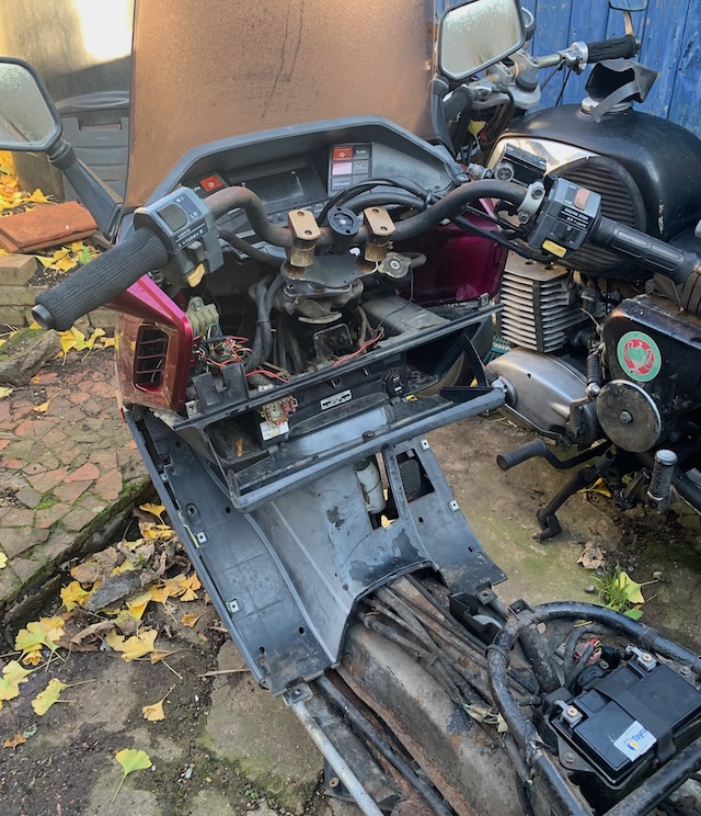 a lot of bits removed to replace an ignition switch...